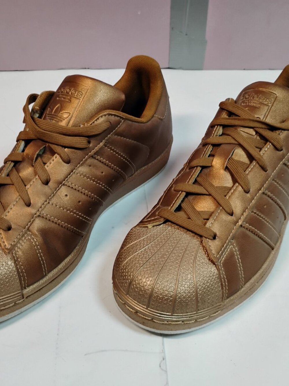 Adidas Originals Superstar "Bronze Metallic / Copper" 7.5 - Picture 2 of 7